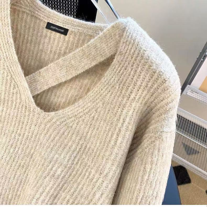 2024 Women's Autumn/Winter Apricot Colour Sweater Knitwear
